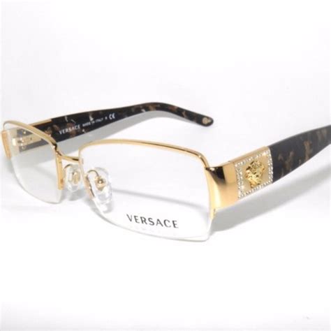 all gold versace frames|Versace gold trim glasses.